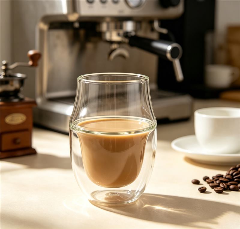 300ml Double Wall Glass Coffee Cup - product image 3
