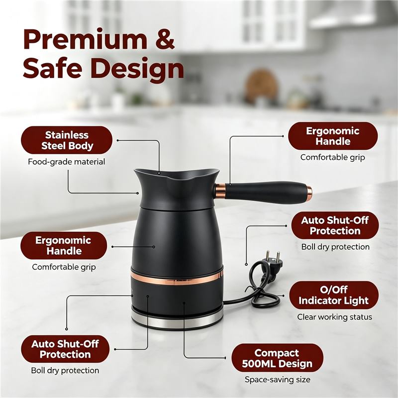 Electric Turkish Coffee Pot (Auto Shut-Off) - alternate image